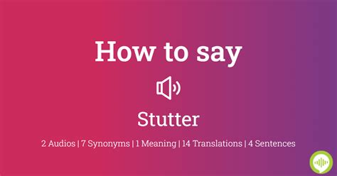 lags synonym|how to spell stuttering.